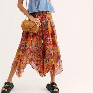 Free People Printed wide-leg pants - Medium